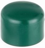 Alberts 855260 paalkap voor ronde metalen paal | kunststof, groen | voor paal-Ø 38 mm | set van 20