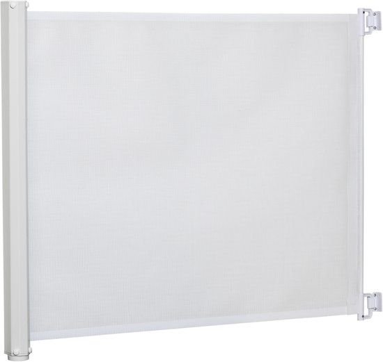 PawHut Huisdierhekje Textiel 115x5x83cm Wit