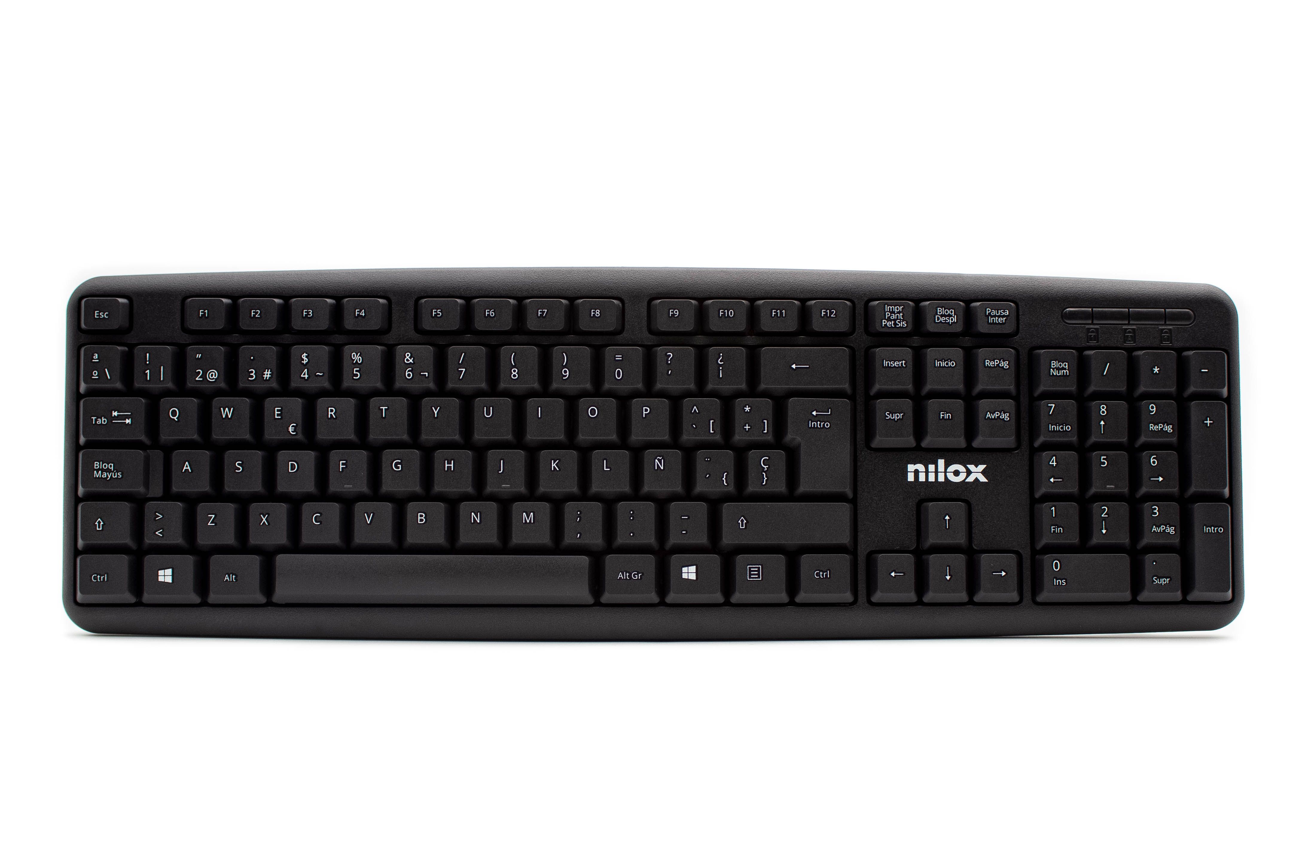 Nilox NXKBE000002 - Toetsenbord - Zwart - USB - QWERTY