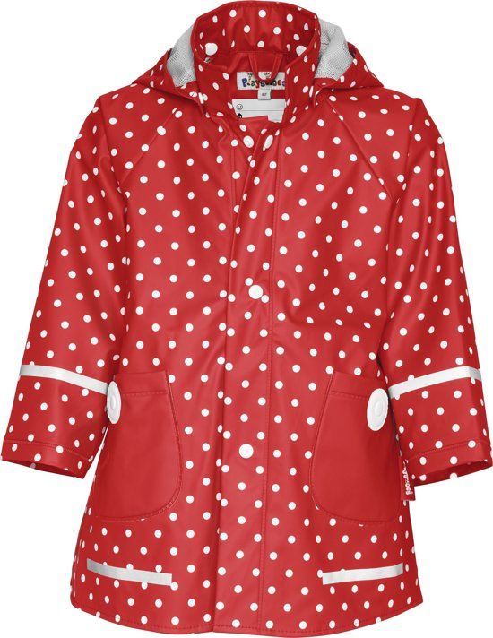 Playshoes Regenjas Kinderen Stippen - Rood - Maat 116