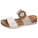 Fischer 556207 150 Slippers Zilver Print Leer Dames - Zilver - 39