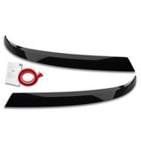 Koplampspoilers RDX Racedesign Koplampspoilers compatibel met Volkswagen Transporter T6.1 2021- (ABS Glanzend Zwart)