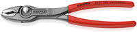 KNIPEX TwinGrip Voor- en Zij-Grijptang op ZB-kaart met antslip kunststof bekleed 200 mm, 82 01 200 SB