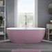Otterton Baignoire autoportante Moderne Ovale avec Deux Dossiers - Violet (Lupin Purple) et Trop-plein Chromé | 150cm x 75cm