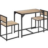 TecTake Zitgroep Milton Eetkamerset Industrieel Licht Hout 404357