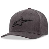 Alpinestars Kid's Ageless Curve Hat, Baseball Pet, Houtskool Heather/Zwart, Os, Unisex-Kinderen