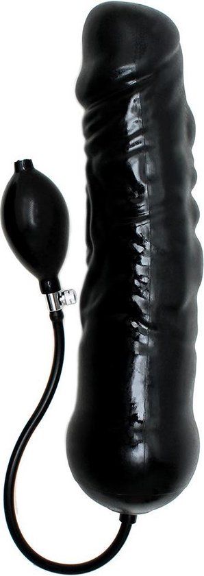 Rimba XXL Opblaasbare Dildo Met Stevige Kern 34 x 7,5 cm Zwart