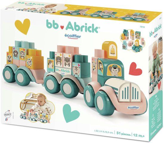 Ecoiffier Abrick Ecoiffier Train A Construre Playset