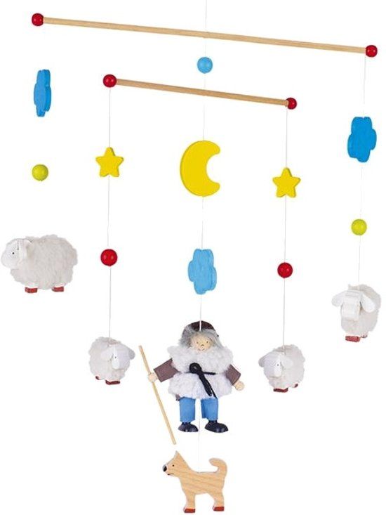 Goki Houten Mobiel Schapen 44.5 Cm