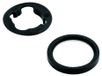 Grohe Rosace 48603KF0, Rond, Pour mitigeurs de lavabo sans tirette, Noir Phantom