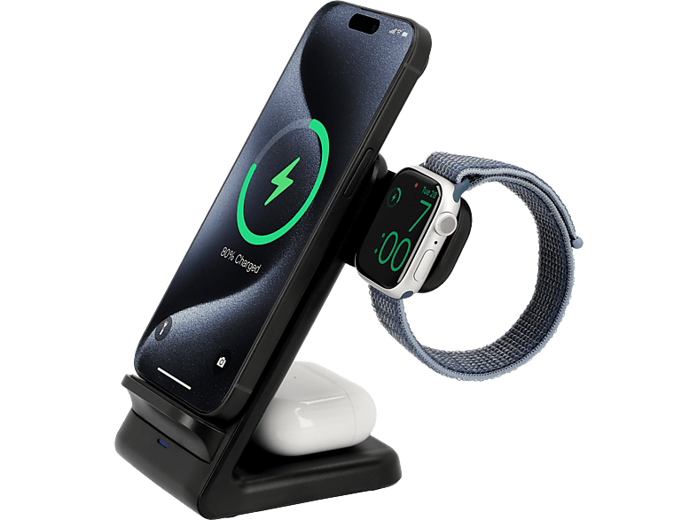 Just In Case 3-in-1 15W Wireless Charger