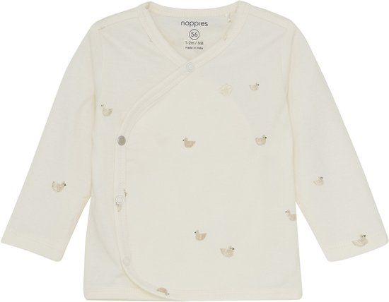 Noppies Nour Overslagshirt - Animals Pattern - Maat 44 - Offwhite