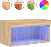 vidaXL Tv-meubel met LED-verlichting 60x30x30 cm sonoma eikenkleurig