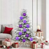 vidaXL Kerstbal Set XL 9 st Lila Ø 15 cm Kunststof