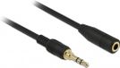 Delock 3.5mm Jack Stereo Audio Extension Cable - 5m - Black