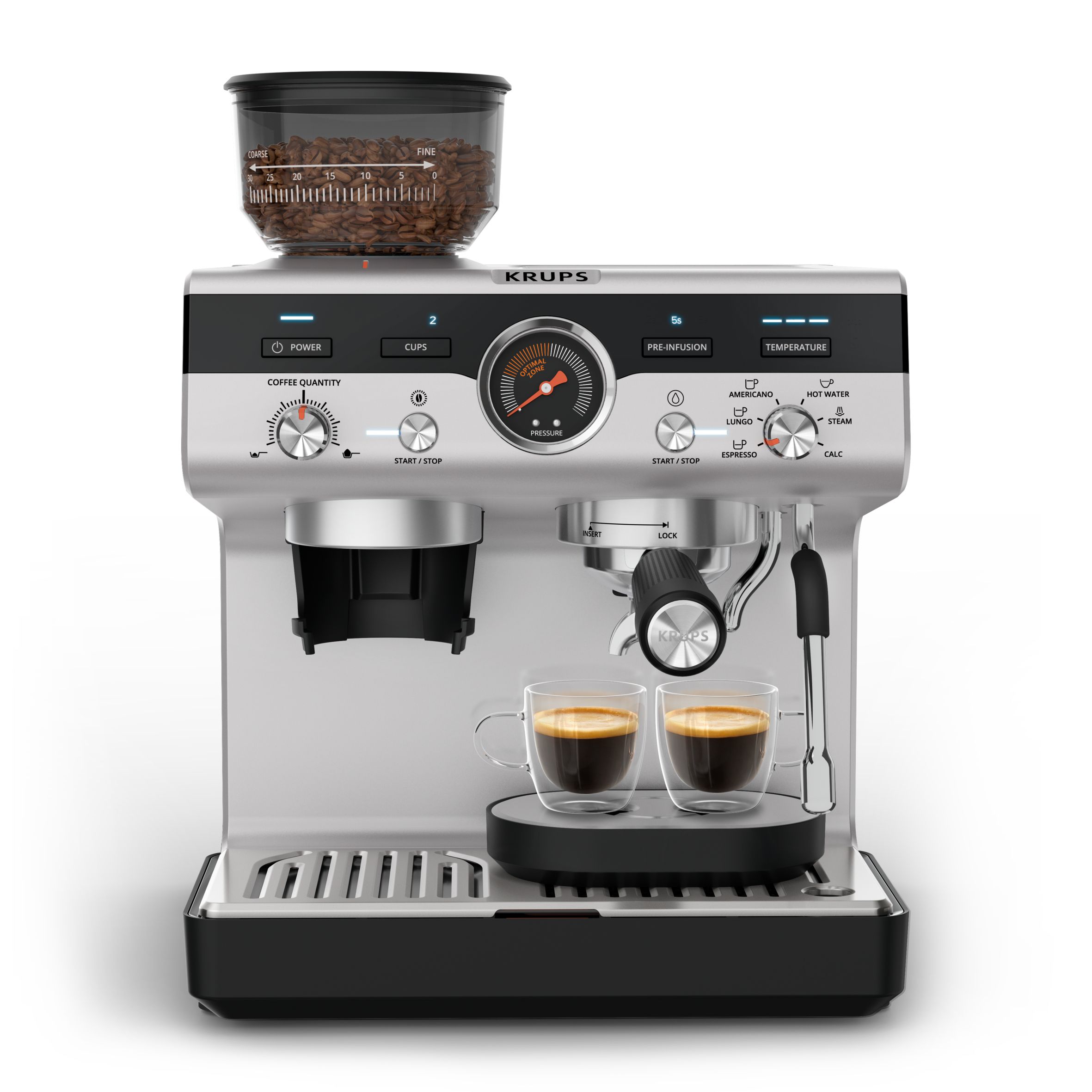 Krups Precision + XP804T - istonmachine Espressomachine