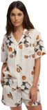 Superdry Beach Printed Overhemd Met Korte Mouwen Citrus Cream Print XS Mannen