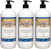 Claudius Cosmetics B.V. Hamam Shampoo 1 liter met 3 zwarte pompen - set van 3 stuks