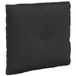 vidaXL Coussin de dossier noir microfibre 50 x 45 cm