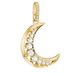 Thomas Sabo Pendentif lune, alliage premium plaqué or 18k