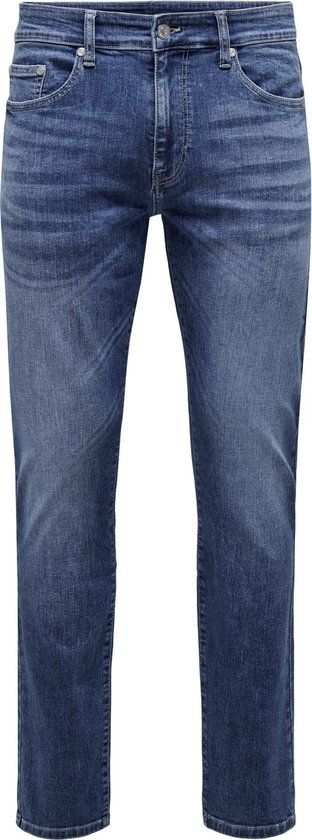 ONLY & SONS ONSLOOM Slim Fit Jeans - Medium Blue Denim - Men's W33/L32