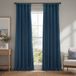 HPD Half Price Drapes Imitatielinnen verduisterende gordijnen, 127 x 243,84 cm, marineblauw