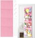 Goodivery Organiseur de porte suspendu, rangement de jouets, espace de rangement suspendu, filet à peluches ou hamac pour réorganiser la chambre d'enfant/chambre à coucher, 167 x 59 x 0.1 cm, Rose