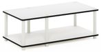Support TV, sans outil, blanc, 80x27,7x39,6 cm