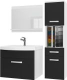 B BELINI GROUP BELINI Badkamermeubel Set PRI M3 - 90 cm Zwart Mat