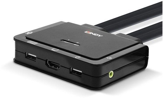 LINDY KVM-switch HDMI Muis, Toetsenbord 3840 x 2160 Pixel