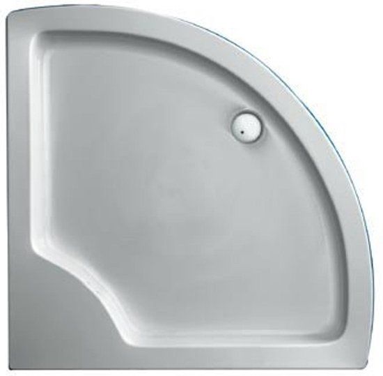 Plieger Luxury Douchebak - Kwartrond - 90x90cm - Wit - Acryl