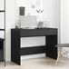 Maison Exclusive - Bureau, noir, aspect chêne, 101x50x76,5 cm, panneau de particules