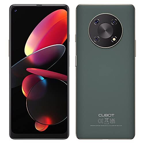 Cubot MAX 3-6.95"HD +, Smartphone van 4GB en 64GB, Tripla-fotocamera van 48 MP, Batterij van 5000mAh, Android 11, Processore OctaCore, Color Verde