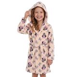 sarcia.eu DISNEY Minnie Mouse Meisjesbadjas met ceintuur, warme ochtendjas met zakken om te knopen, zachte kamerjas OEKO-TEX 98/104