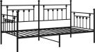 vidaXL Daybed Frame Zwart 107 x 203 cm Staal