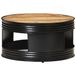 Maison Exclusive - Salontafel noir, 68x68x36 cm, fait de bois de manguier brut