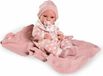 Antonio Juan Erika pop voor baby's met sjaal, 42 cm, roze