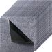 VEVOR Tapijttegels 45 x 45 cm, 10 stuks pel-en-plak tapijt, vierkant, zelfklevende commerciële vloer, zacht gewatteerd voor naadloze hoes, eenvoudige vervanging voor woonkamer en kantoor, grijs