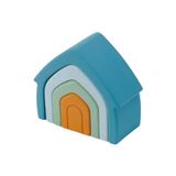 Tickit Silisoft Stapelbare Huizen (Neutrale Kleuren), Pk4