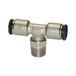 Riegler T-steekschroefverbinding »Click-Clock«, draaibaar, R 1/4 a., voor buitenslang Ø 8 mm, werkdruk max. 16 bar, messing vernikkeld