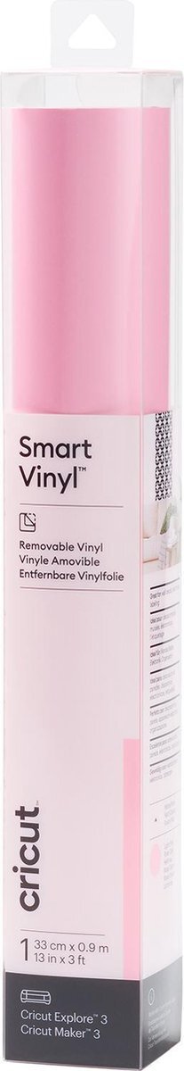 CRICUT Vinyl Folie - Smart Vinyl - Verwijderbaar - 33x91cm - Lichtroze