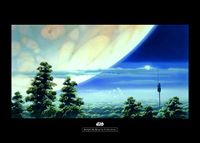 Komar Wandafbeelding | Star Wars Classic RMQ Yavin Lookout | 70 x 50 cm