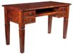 MASSIVMOEBEL24 bureau acacia donkerbruin 130x60x77 cm