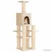 VidaXL Kattenboom met sisal krabpalen crèmekleurig 180 cm