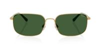 Polo Ralph Lauren Ph3159 Lunettes de soleil homme doré carrées vert 58mm