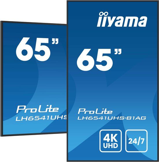 iiyama ProLite LH6541UHS-B1AG 65-inch 4K UHD IPS Display