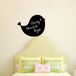 Ambiance Sticker Leisteen schoolbord - Muurstickers, zelfklevend, afwasbaar, silhouet vogel, H 55 x B 70 cm