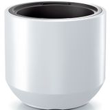 Prosperplast Plantenpot/bloempot Sevilla - buiten/binnen - kunststof - wit - D47 x H46 cm - met binnenpot