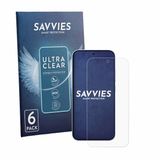 Savvies Screenprotector voor Oppo Reno 15 - Folie Beschermfolie transparant 6 Stuks
