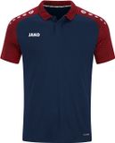 Jako Performance Polo Kinderen - Marine / Rood | Maat: 140